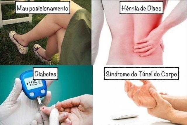 causas de formigamento no corpo