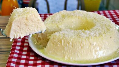 pudim de coco cremoso