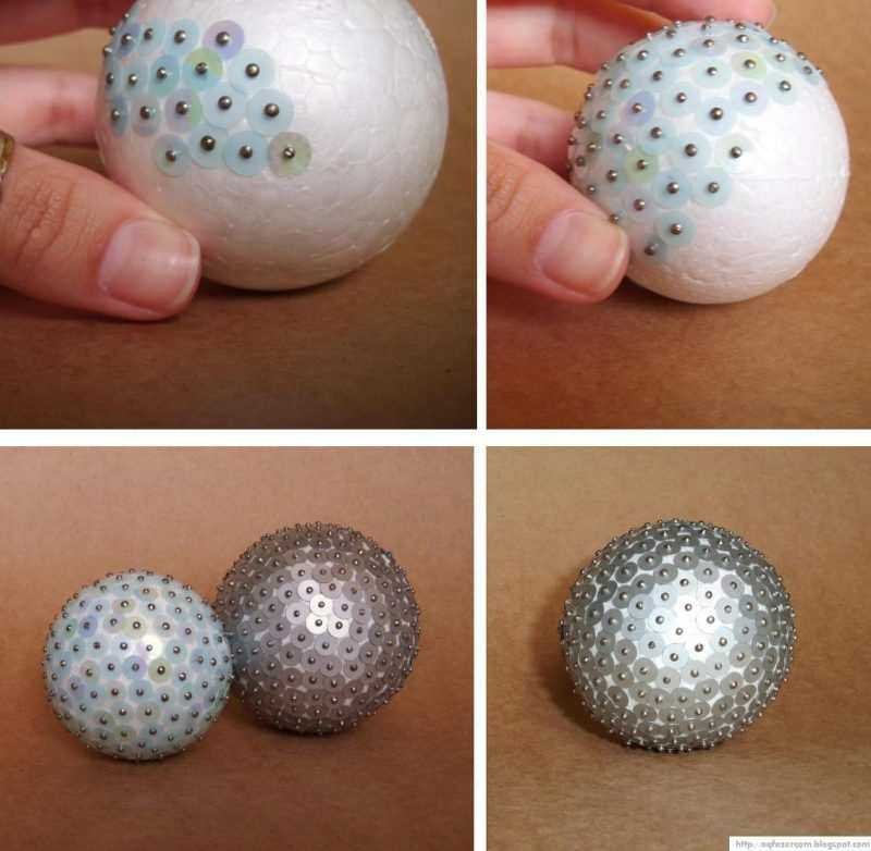 Como fazer enfeites com bolinhas de isopor
