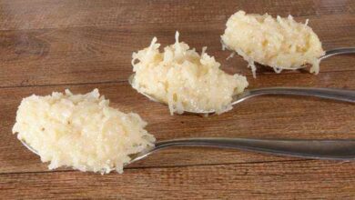 Cocada cremosa com leite condensado