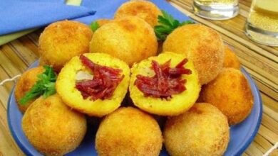 Bolinho de Abóbora com Carne Seca qa
