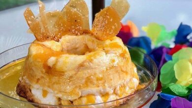 Pudim de Claras com Calda Cremosa