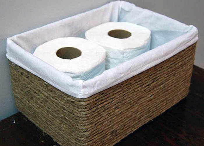 caixa6 - Transforme caixas de papelão cestas decorativa 1