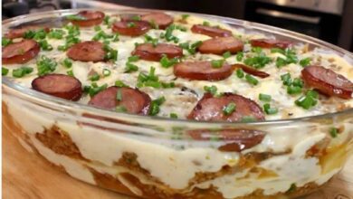 Batata recheada de forno