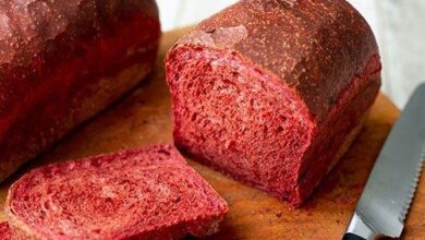 Pão integral de beterraba