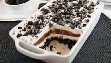 Pavê de Chocolate Branco com Negresco