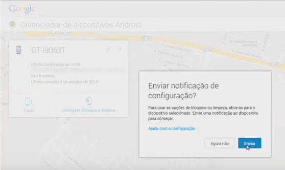 Como rastrear celular pelo google-passo6
