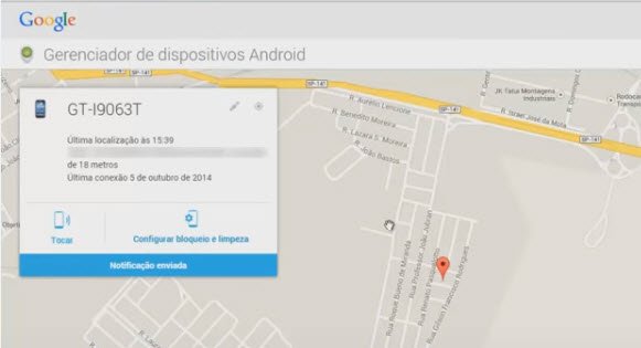 Como rastrear celular pelo google-passo7