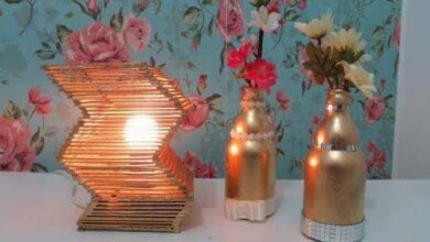 Como fazer uma luminária com palitos de picolé