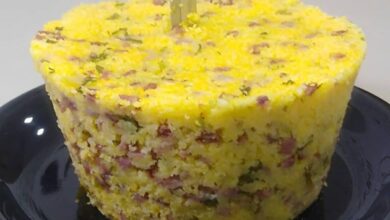 Cuscuz temperado simples