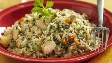 Receita de risoto de frango na panela de pressão