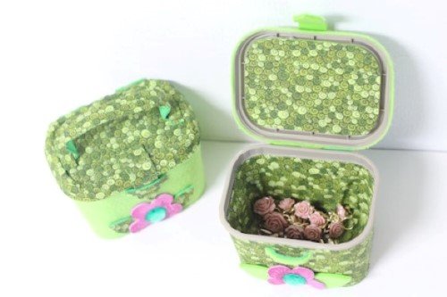 ideia de artesanato com pote de qualy