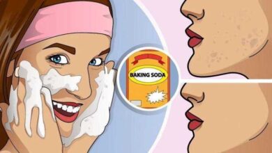 Máscara de vinagre de maçã e bicarbonato