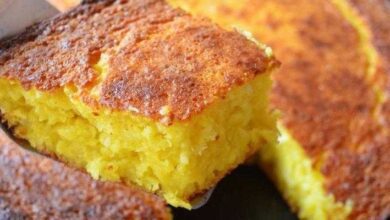 Bolo de milho de latinha, fica bem cremoso e delicioso
