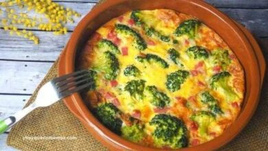 Tarte de batatas e Brócolis f