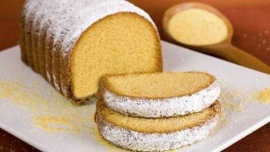 Receita de bolo de milho funcional