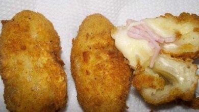 Receita de bolinho de mandioca recheado