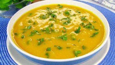 Creme de Abóbora com Espinafre d