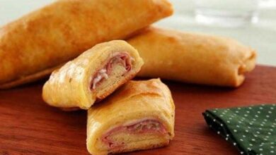 Joelho de queijo e presunto (Receita maravilhosa)