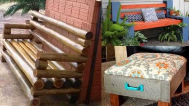 6 Ideias para fazer bancos com materiais reutilizados