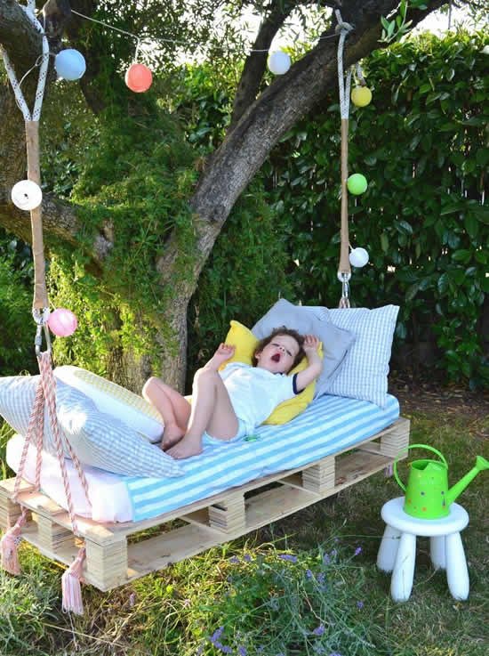 Dica com pallets para jardim