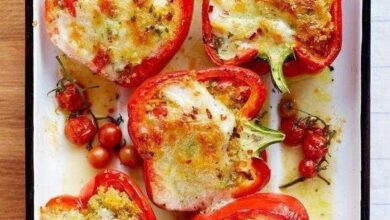 Receita de Pimentão Gratinado com Frango