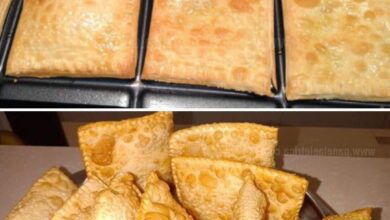 Pastel assado com cara de frito, bem crocante e sequinho