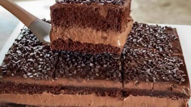 Bolo gelado de chocolate fácil, perfeito para festinhas em família