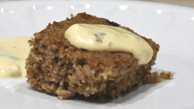 kibe de forno com hortelã