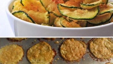 Chips de Abobrinha com parmesão