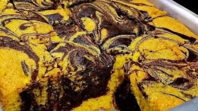 Receita de Bolo de cenoura mesclado