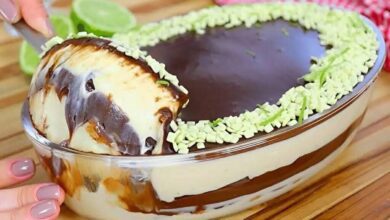 Pavê de limão trufado com Bis uma sobremesa fácil e deliciosa feita no liquidificador