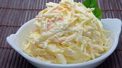 Salada Cremosa de Repolho, muito fácil de preparar