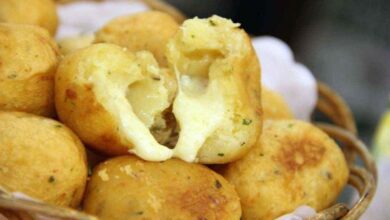 Bolinho de Mandioca com Mussarela