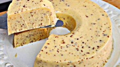 Sobremesa de Maracujá cremosa com raspas de chocolate