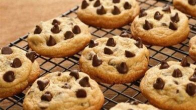 Receita de cookies com gota de chocolate