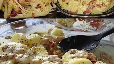 batatas gratinadas com bacon, dica sensacional para o seu almoço