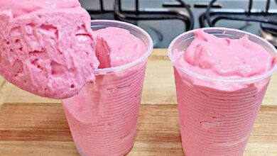 sobremesa de morango