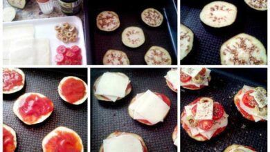 Como Fazer Mini Pizza de Berinjela