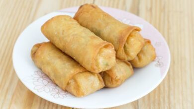 receita de rolinho primavera doce