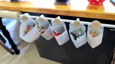 22 Ideias para organizar reciclando