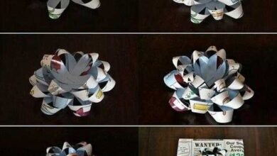 Como fazer laço de presente usando tiras de papel