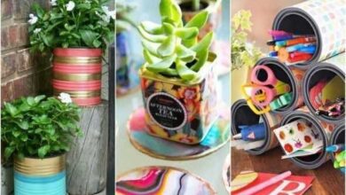 Exemplos reciclagem usada na decoração