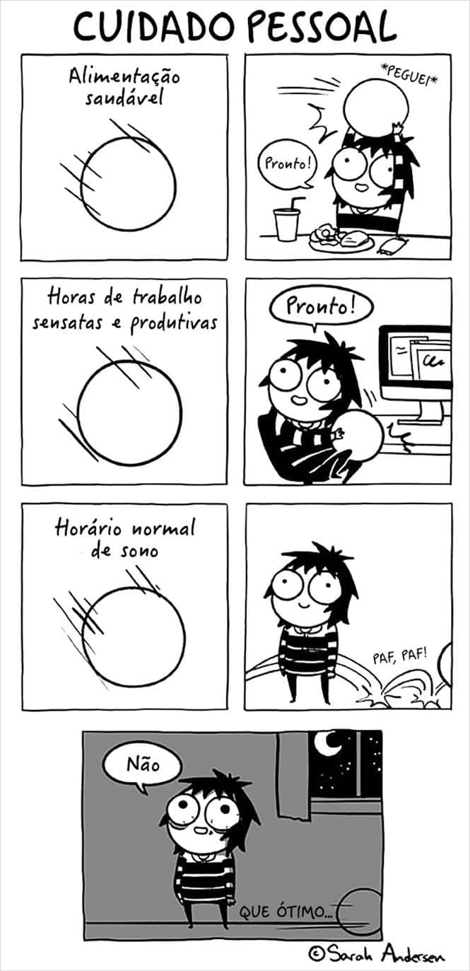 Quadrinhos que retratam fielmente a vida adulta