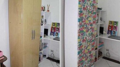 Como reformar armário com tecido