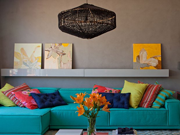 Decoração da casa com mix de estampas