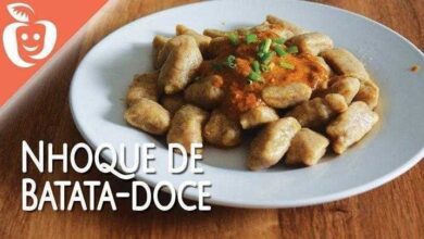Receita de Nhoque de Batata doce