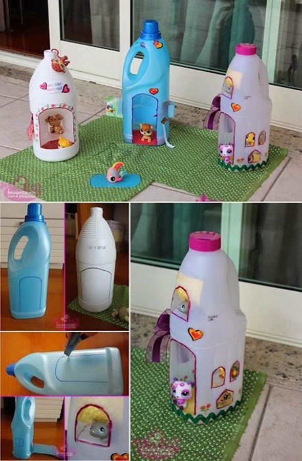 Brinquedos feitos com Garrafa de Amaciante