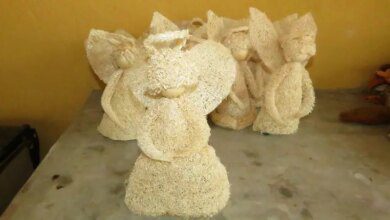 20 Artesanatos feitos com bucha vegetal