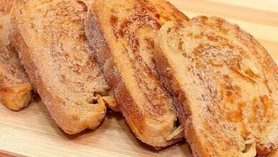 rabanada no pão de forma sem óleo s